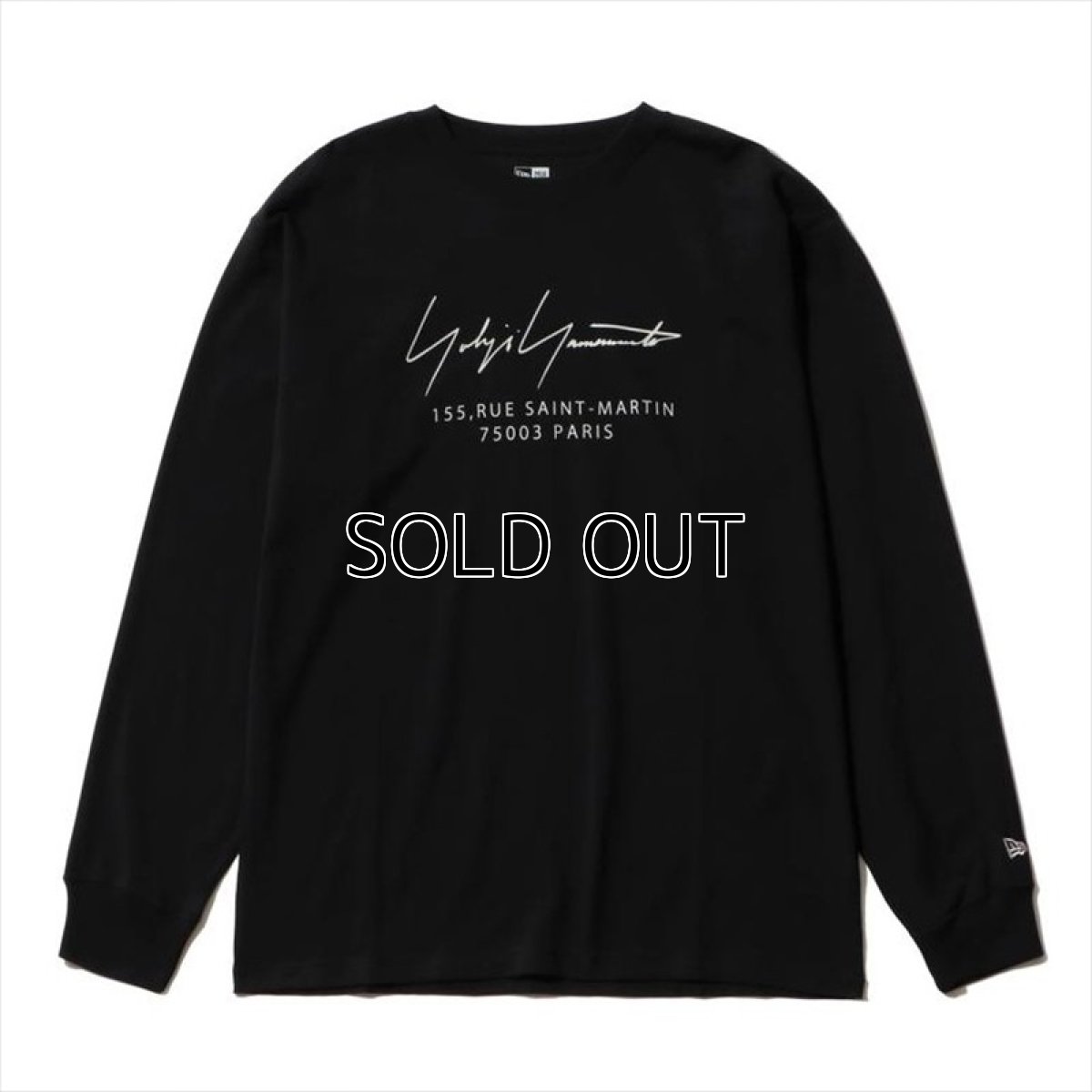 画像1: YOHJI YAMAMOTO x NEW ERA L/S T-shirt FW2020 Signature Logo Paris (1)