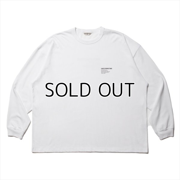 COOTIE PRODUCTIONS C/R Smooth Jersey L/S Tee (White)