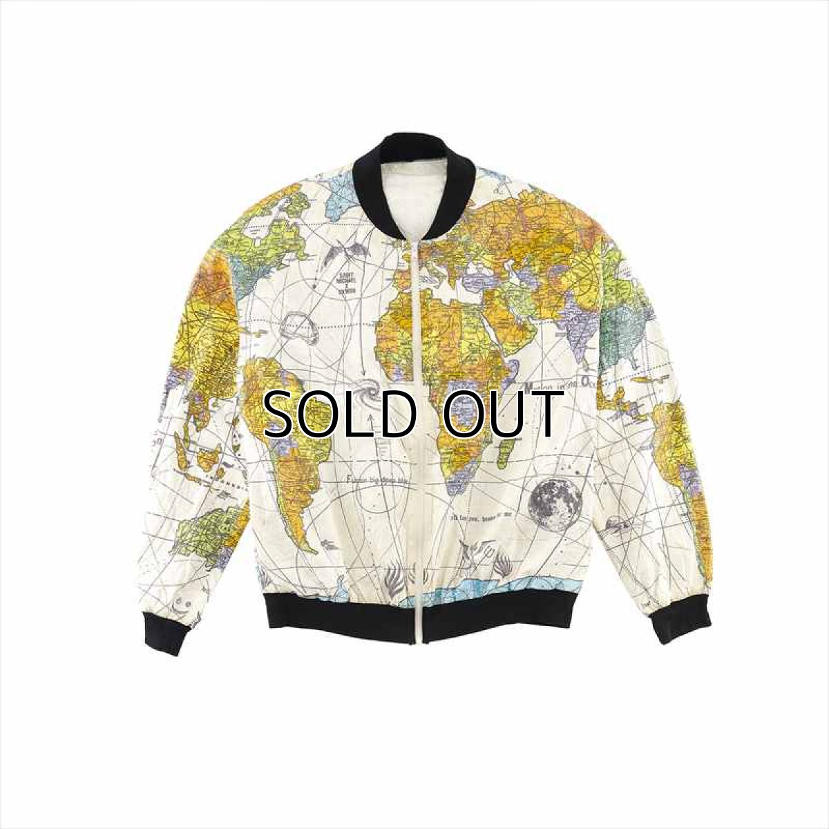 画像1: ©SAINT Mxxxxxx Dr.Woo Paper Jacket World Map White (ペーパージャケット) (1)