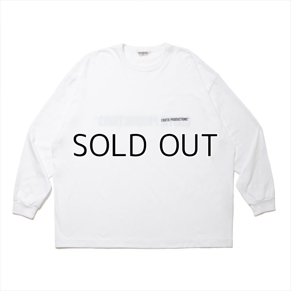 COOTIE PRODUCTIONS Print Oversized L/S Tee (White)