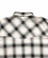 画像5: MINEDENIM Ombre Check Square Big Western Shirt (チェックウエスタンシャツ) (5)