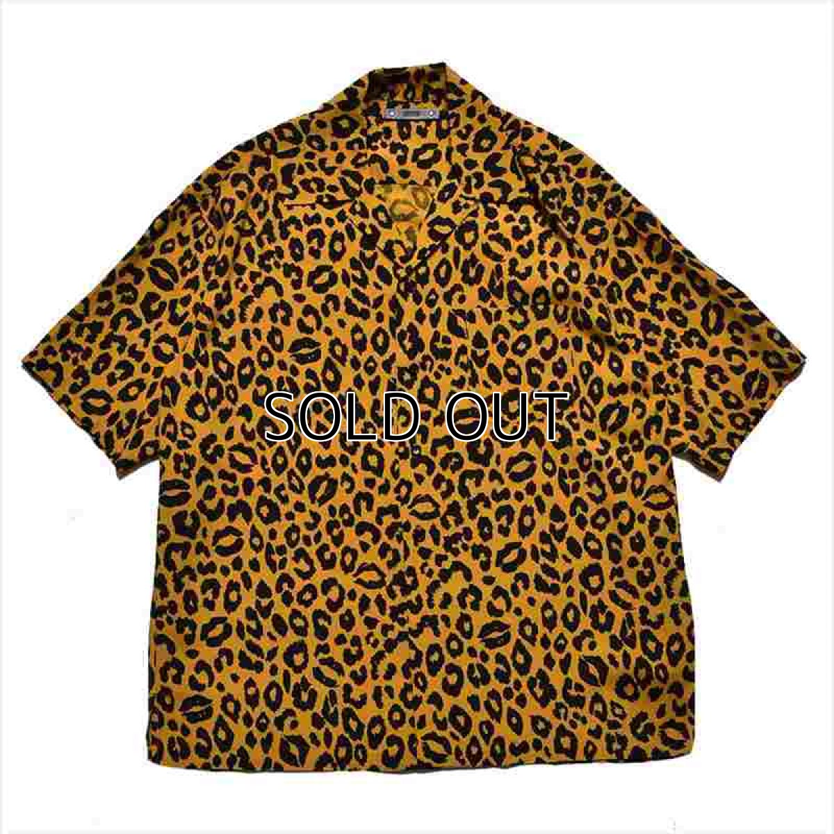 画像1: MINEDENIM Lips Leopard Print Open Collar Shirt (リップスレオパードシャツ) (1)