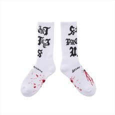 画像1: ©SAINT Mxxxxxx SOCKS SAINT PROTECT White (1)