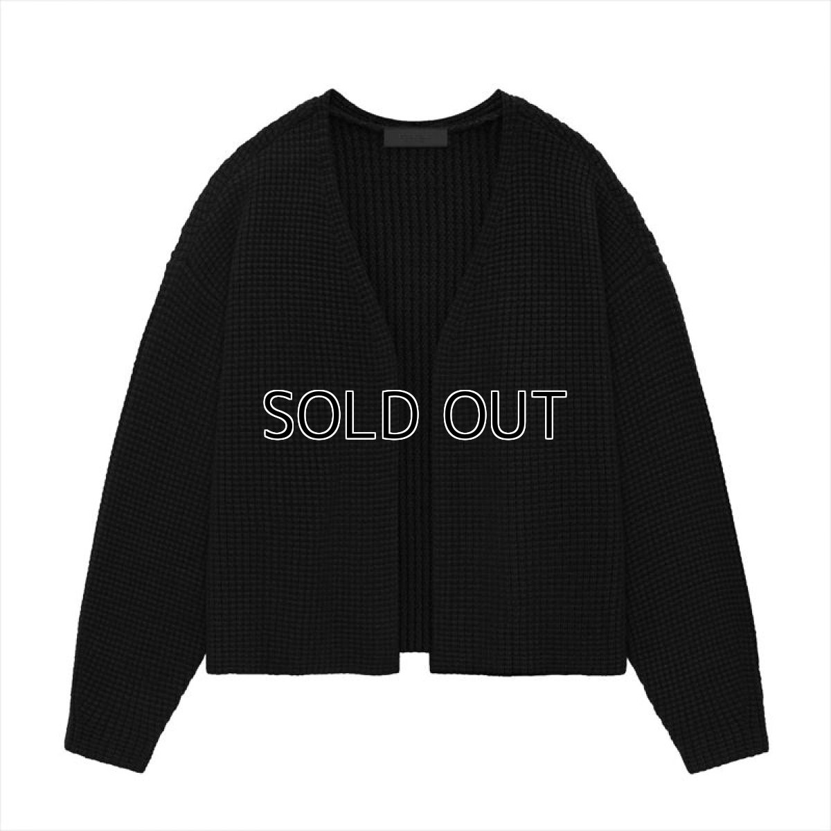 画像1: ESSENTIALS Heavy Waffle Cardigan (1)