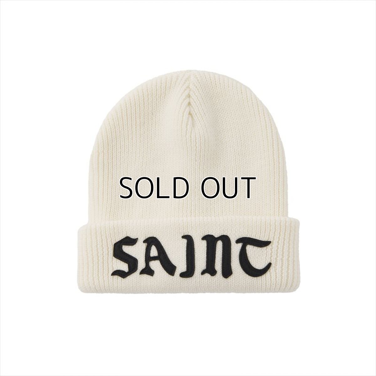 画像1: ©SAINT Mxxxxxx Knit Cap Saint White (1)