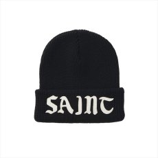 画像1: ©SAINT Mxxxxxx Knit Cap Saint Black (1)