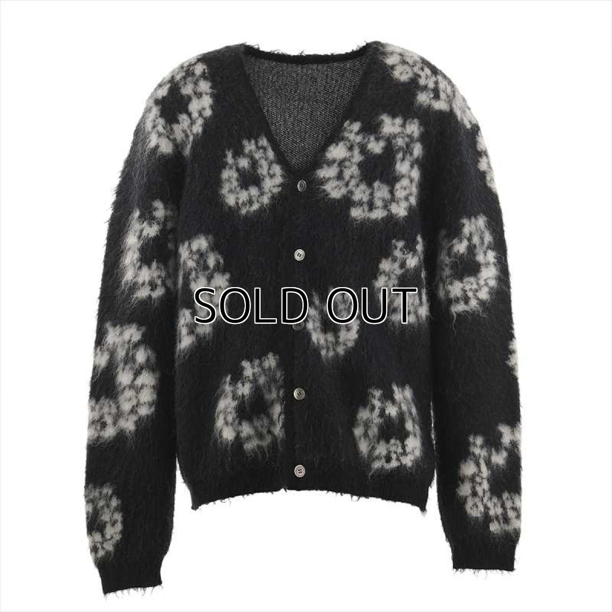 画像1: ©SAINT Mxxxxxx DENIM TEARS DT_MH CARDIGAN CT WREATH Black (1)