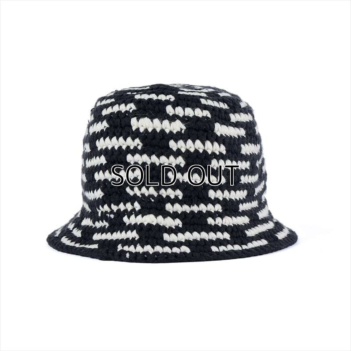 画像1: ©SAINT Mxxxxxx KNIT BUCKET HAT Black (ニットバケットハット) (1)