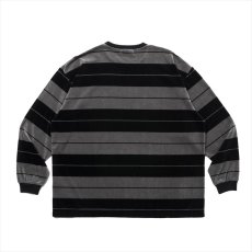 画像2: COOTIE PRODUCTIONS Velour Border L/S Tee (ベロアボーダーロングスリーブTシャツ) (2)