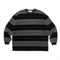 画像1: COOTIE PRODUCTIONS Velour Border L/S Tee (ベロアボーダーロングスリーブTシャツ) (1)