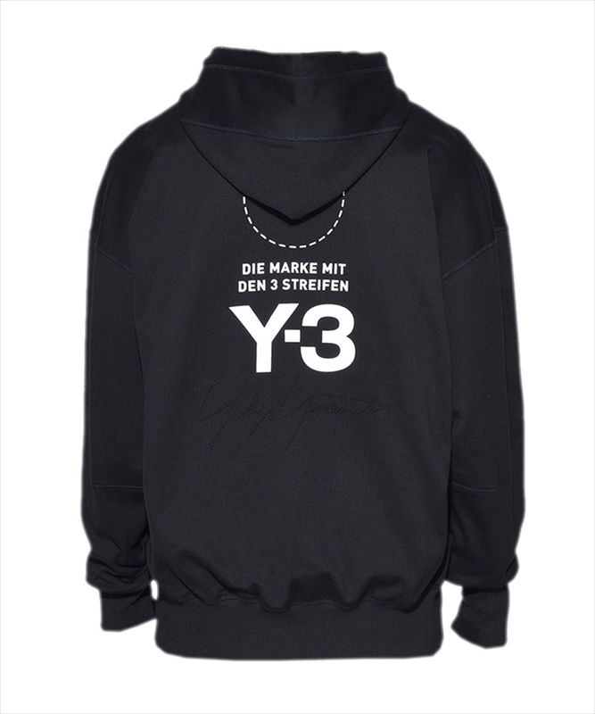 y3 stacked logo hoodie