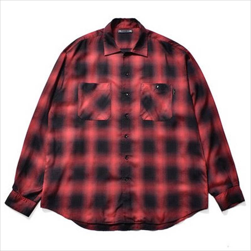 MINEDENIM x CDL Rayon Ombre Check Loose Work Shirt