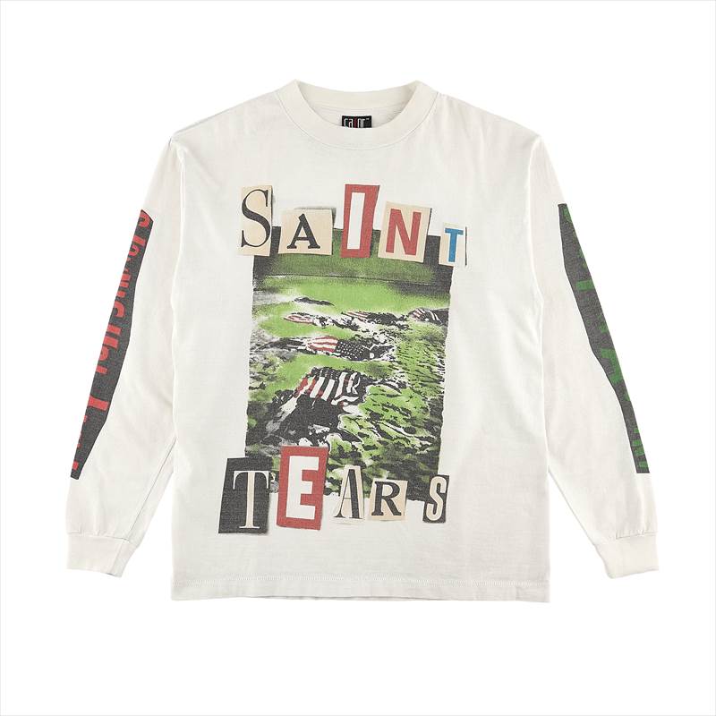 Saintmxxxxxx ss21 denimtears Tシャツ Lサイズ