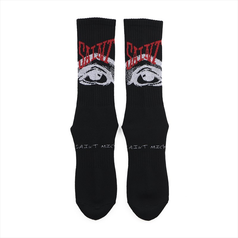 SAINT Mxxxxxx Socks Eyes Black