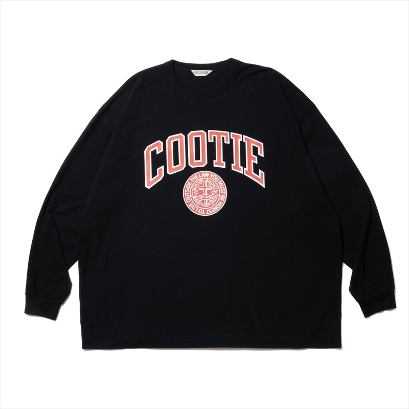 COOTIE  Oversized L/S Tee クーティー ロンT袖丈長袖