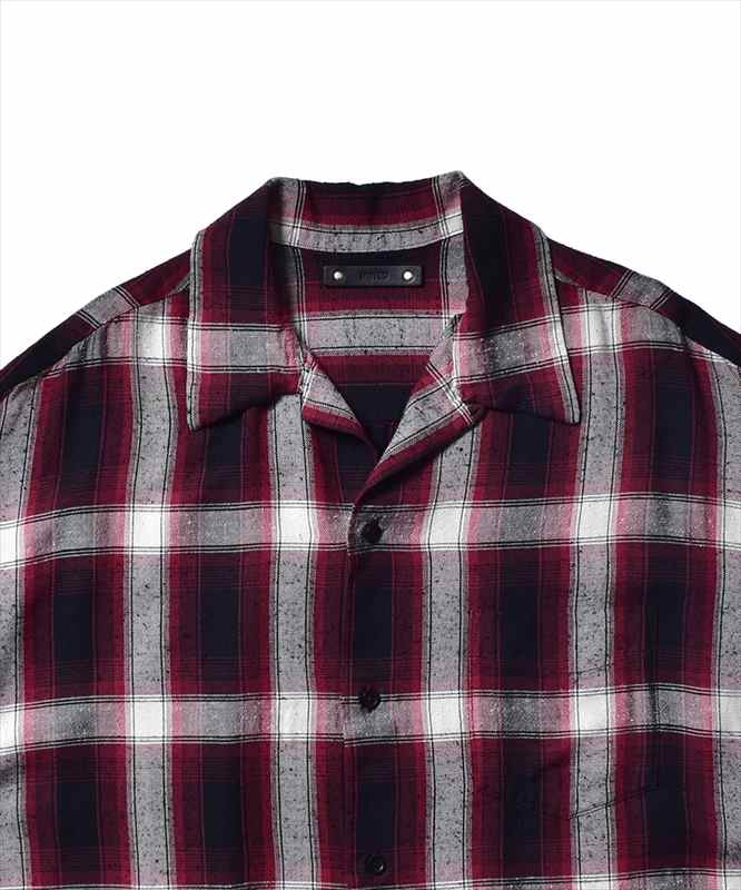 MINEDENIM RS.Nep Check Open Collar L/S Shirt