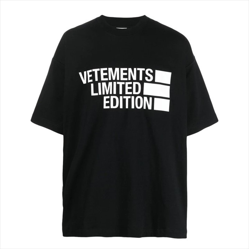 vetements oversized logo sleeve tシャツ