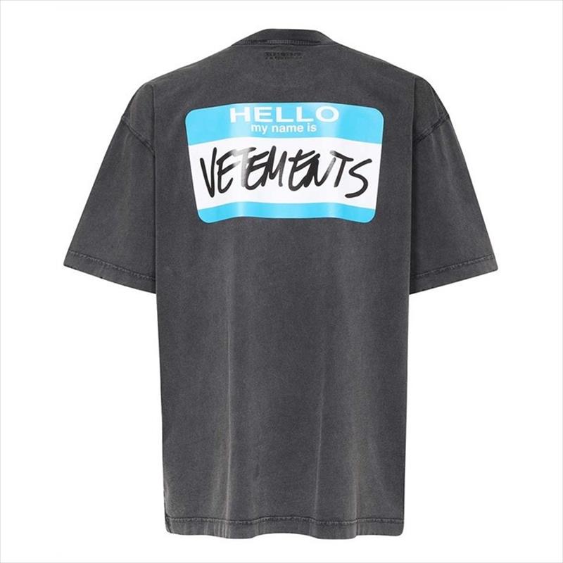 VETEMENTS My Name Is VETEMENTS Faded T-Shirt